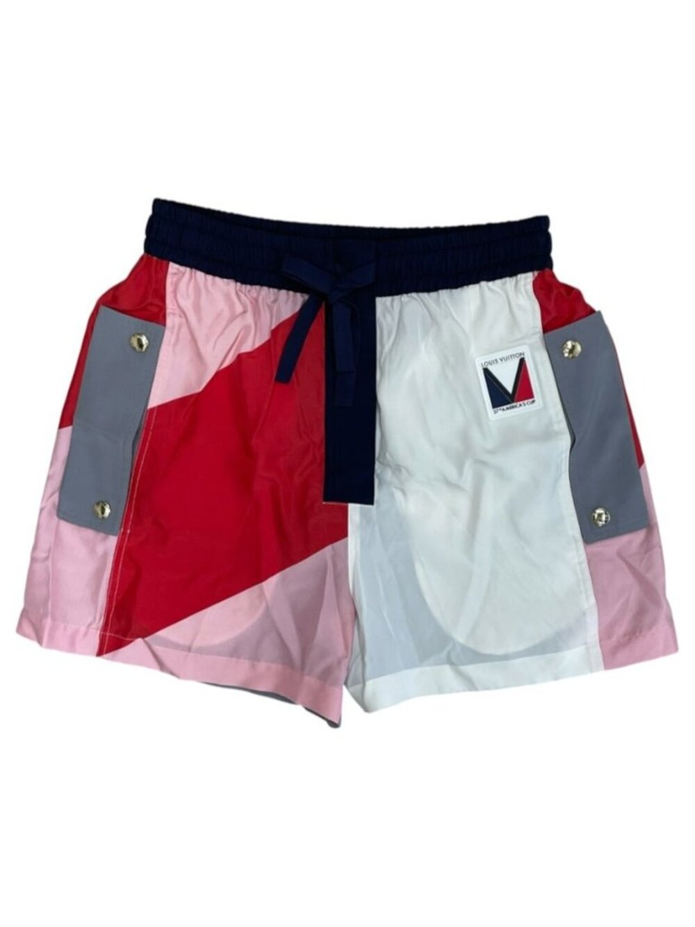 Louis Vuitton Shorts Print America's Cup Silk Multicolor Casual